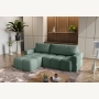 Fumo Komfortowa sofa narożna pikowana Tkanina Neve 34